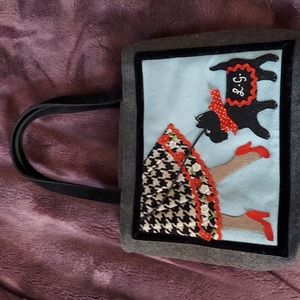 Vintage Lulu Guinness Scottie Dog Handbag